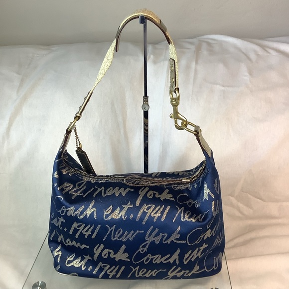 💙Limited Edition Script Tote Hobo Bag💙 - Picture 2 of 10